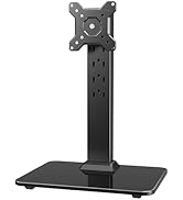 HUANUO Monitor Stand, Freestanding VESA Monitor Mount for 13″–34″ Screens up to 44 lbs, 5 Height ...