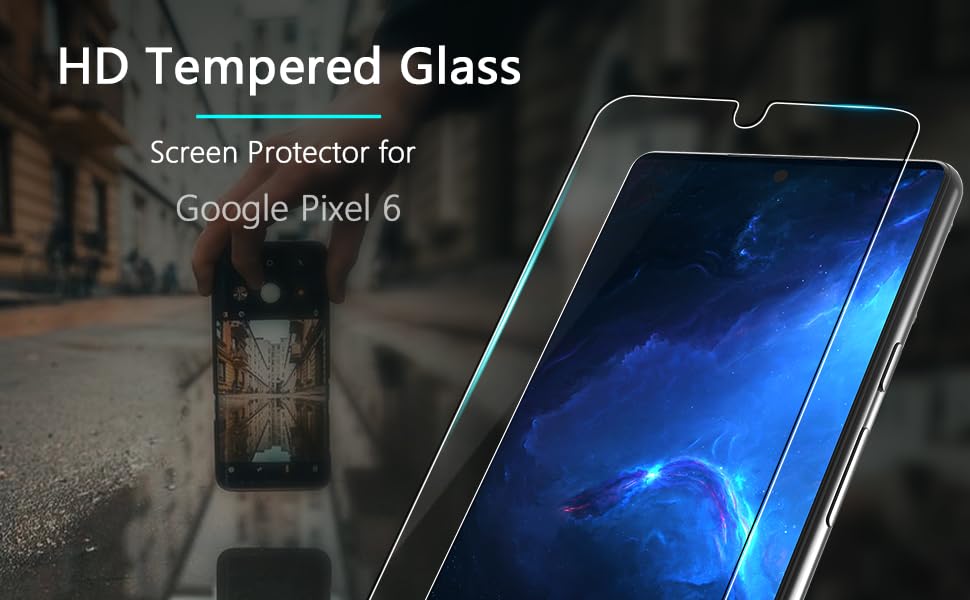 [Fingerprint Compatible][2 Pack] Tempered Glass for Google