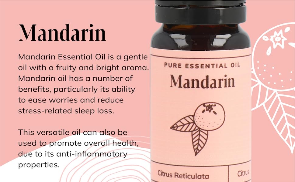 Nikura Mandarin Essential Oil 10ml 100 Pure Natural Oils Perfect