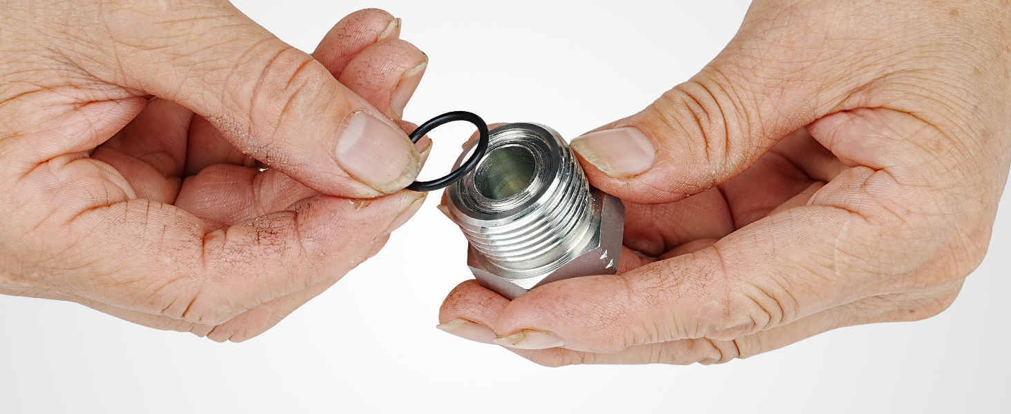 ANCIMOON Flat Face ORing Kit for ORFS Hydraulic Fittings, Buna 90