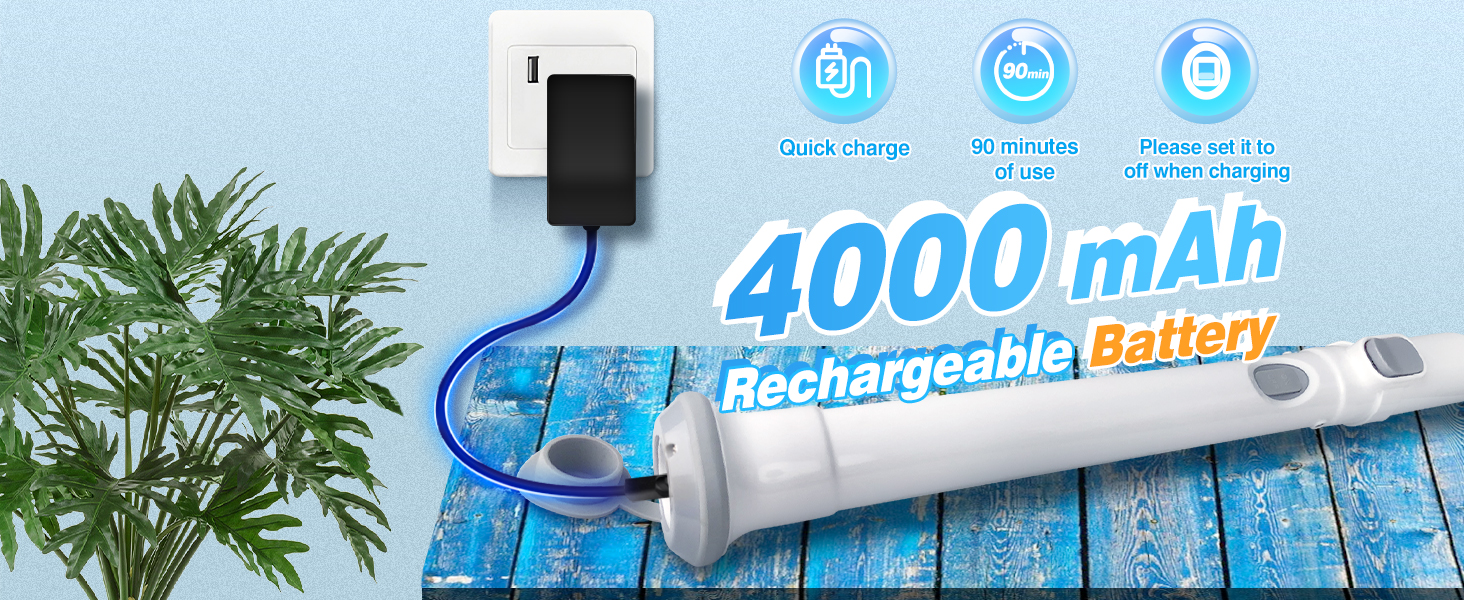 Electric Spin Scrubber Cleaning Brush, 11 in 1 Shower Cleaner with Long