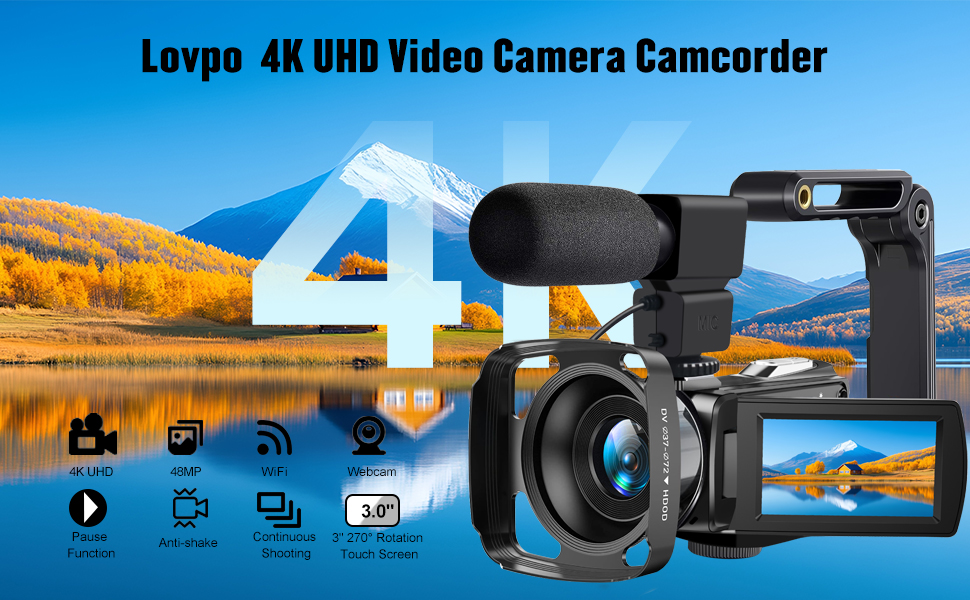 4k video camer camcord