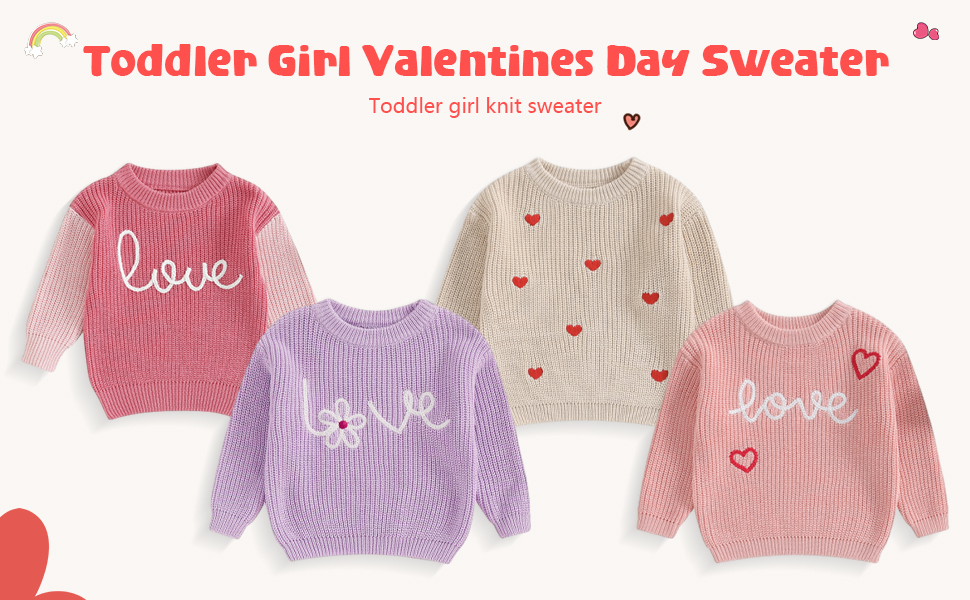 baby girl valentines sweater
