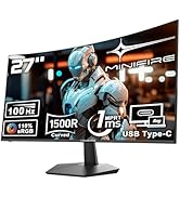 Minifire 27 Inch Gaming Monitor, 300Hz/240Hz, 2K 1440p