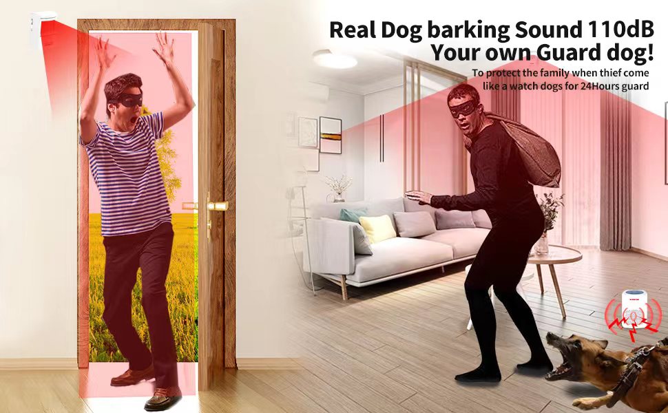 RANXINYUAN Barking Dog Motion SensorPir Human Body Dog