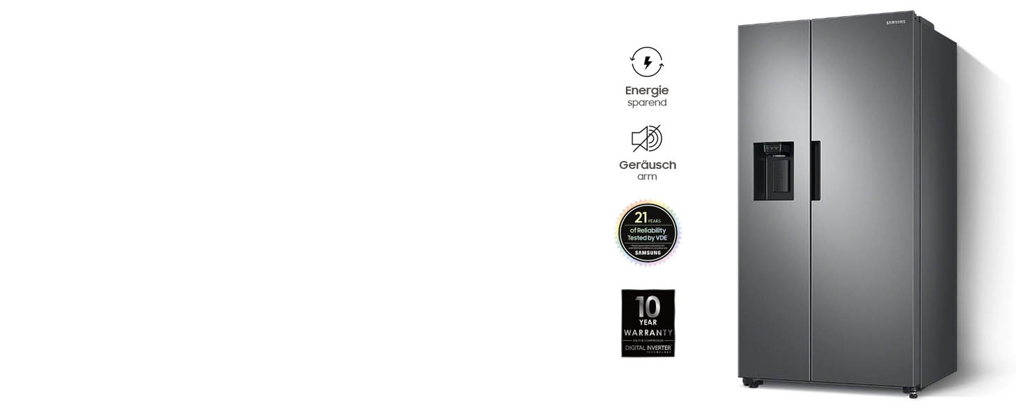 Side by Side Samsung, 634L, Clasa E, No Frost+, Space Max Technology, Twin Cooling+, Smart Conversion, Power Cool, Power Freeze, RS6JA8510S9/EG 9 Digital-Invertor-Compresor