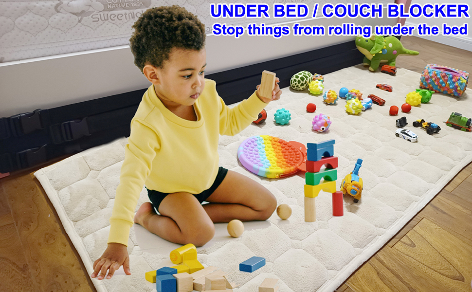 2 Pack Toy Blocker for Under Couch with Straight Feet