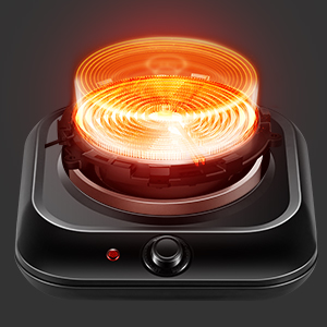 single electric burner