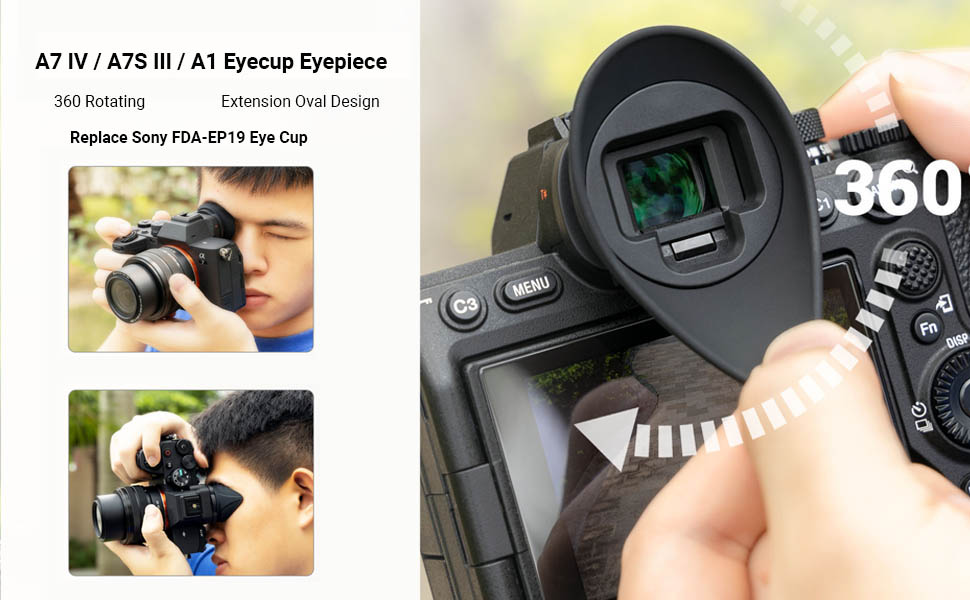 Amazon.com : [Large Version] A7IV A7RV A9III A7SIII A1 Eyecup