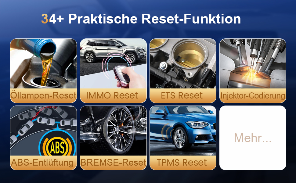 ThinkScan 689 OBD2 Diagnostic Tool Car with 34 Reset Function + Full