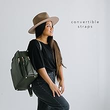 Diaper Bag with Convertible Straps