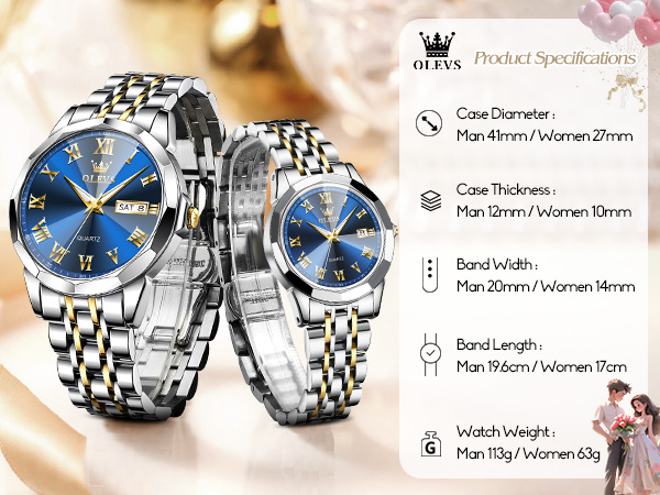 couples watches for him and her set