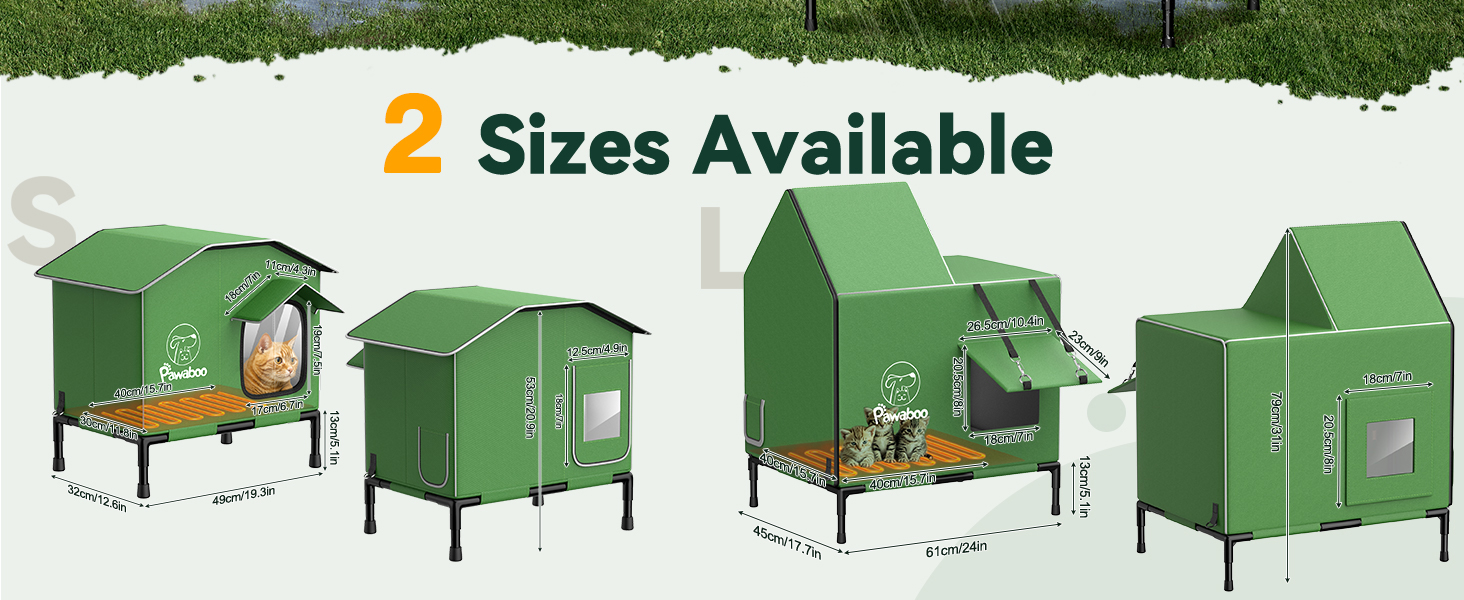 heated cat house for outdoor catswarm windproof weatherproof outside feral cat house shelter