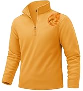 TACVASEN Men's Quarter Zip Fleece Pullover Long Sleeve Sweatshirt Warm Winter Sweater Casual Golf...