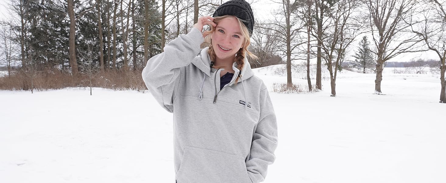 womens heated hoodie