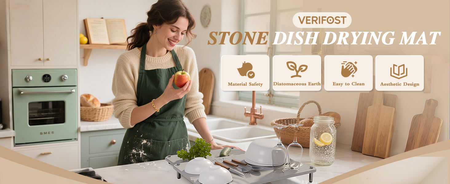 stone drying mat for kitchen counter
