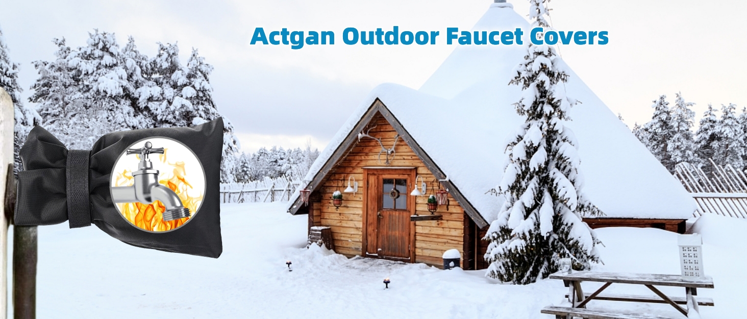 Outdoor Faucet Covers for Winter, Actgan 9.8"H x 7"W
