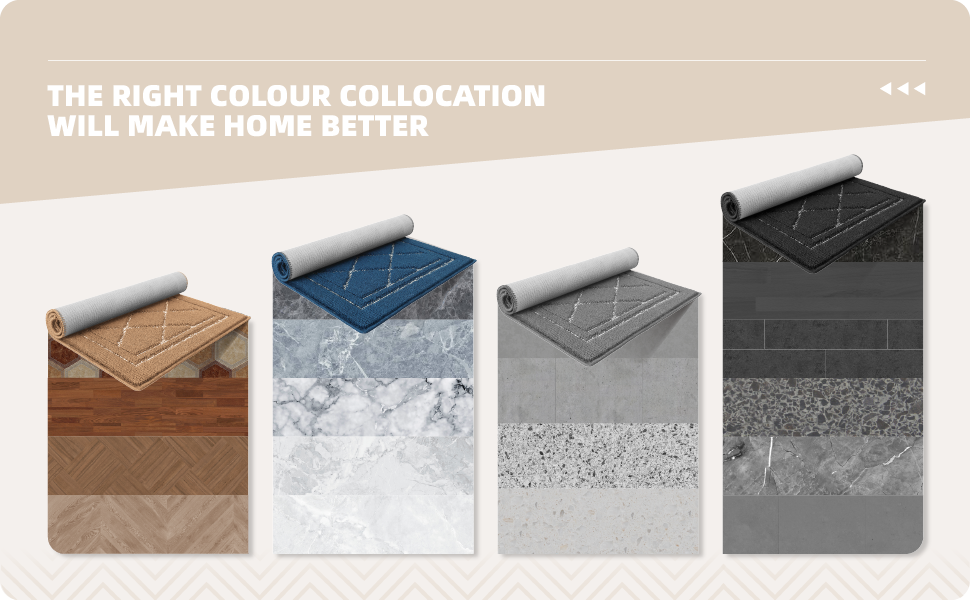 Color G Dirt Trapper Door Mat, 80 x 150 cm, Front Door Mat for Indoor