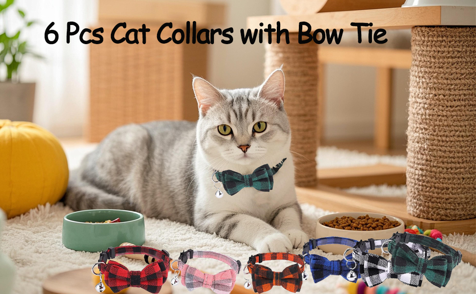 Cat Collars with Bow Tie 