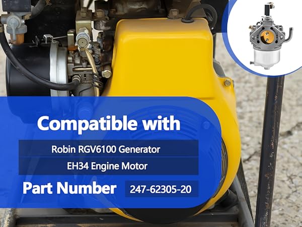 Amazon.com: Carburetor Set Compatible with Robin RGV6100