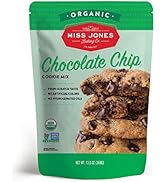 Miss Jones Baking Organic Cookie Mix, Non-GMO, Vegan-Friendly, Packed with Morsels: Sea Salt Choc...