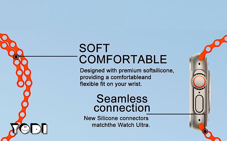 Apple Watch Ocean Strap Band 42mm/44mm/45mm/49mm/Ultra/ Ultra 2-4