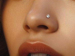 3mm CZ Nose Nostril Piercing Jewelry