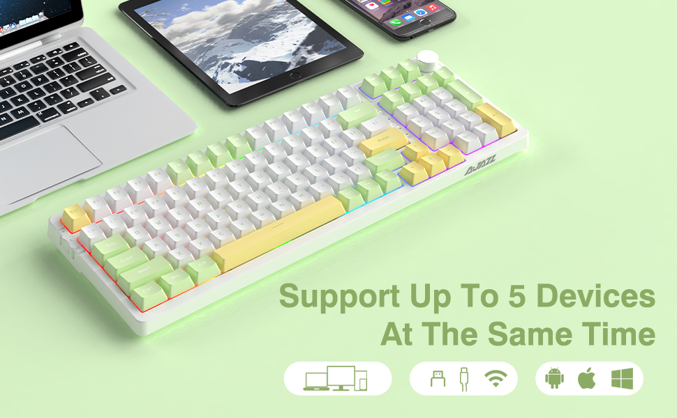 NACODEX AK992 99 Key Hot Swappable RGB Custom Gaming
