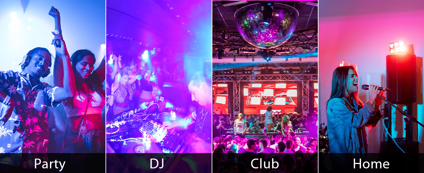 Party Lights DJ Disco Lights for Parties, Aurora DJ Lights 60 Patterns
