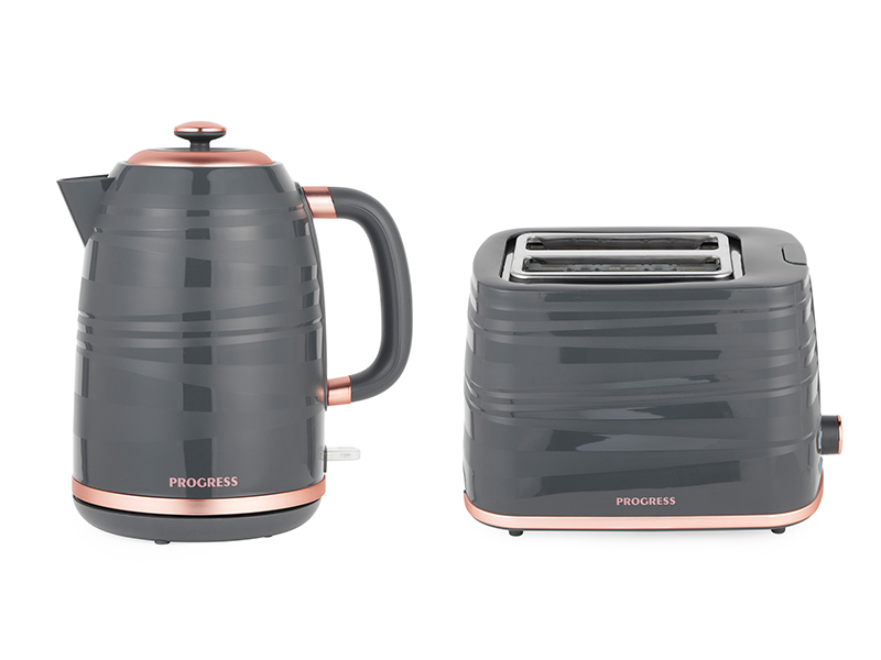 Progress EK4126PBRG 1.7L Jupiter Jug Kettle, Swirl Effect Finish