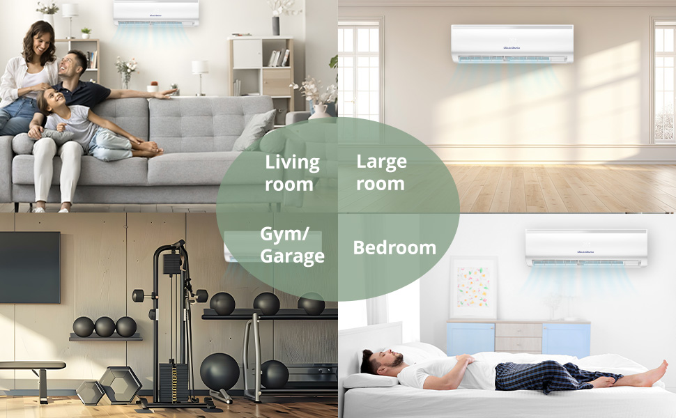 Stay cool with a zone control mini split. Enjoy comfort and quiet in every room.