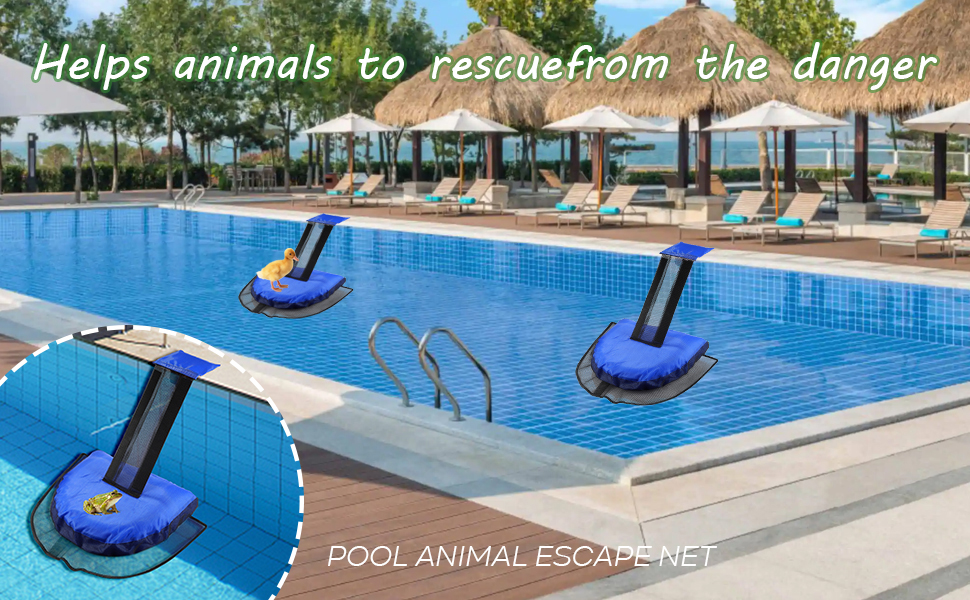 2 Pack Animal Escape Ramp for Pool, Floating Ramp Rescues