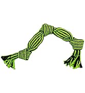 Jolly Pets Knot-N-Chew 3 Knot Squeaker Green/Black Large/x Large, JTJP043