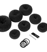 Hair Bun Makers, Teenitor Hair Styling Accessories Kit with 5 Bands& 20 Bobby Pins & 7 Buns for C...