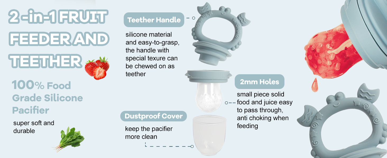 baby silicone fruit feeder