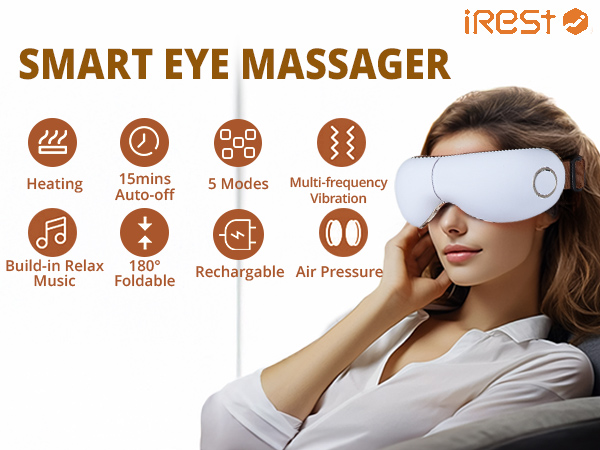 Amazon.com: iRest Eye Massager with Heat,Smart Eye Mask