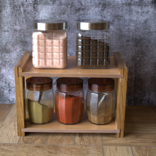 Storage Organizer Space-saving Compact Multi-functional Tiered Rack Tray Holder  Caddy