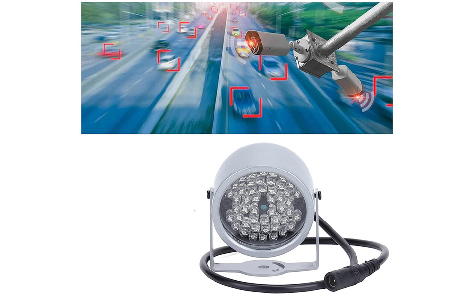 Joyzan Infrared Illuminator, IR Infrared Light For Night Vision 48 LEDs