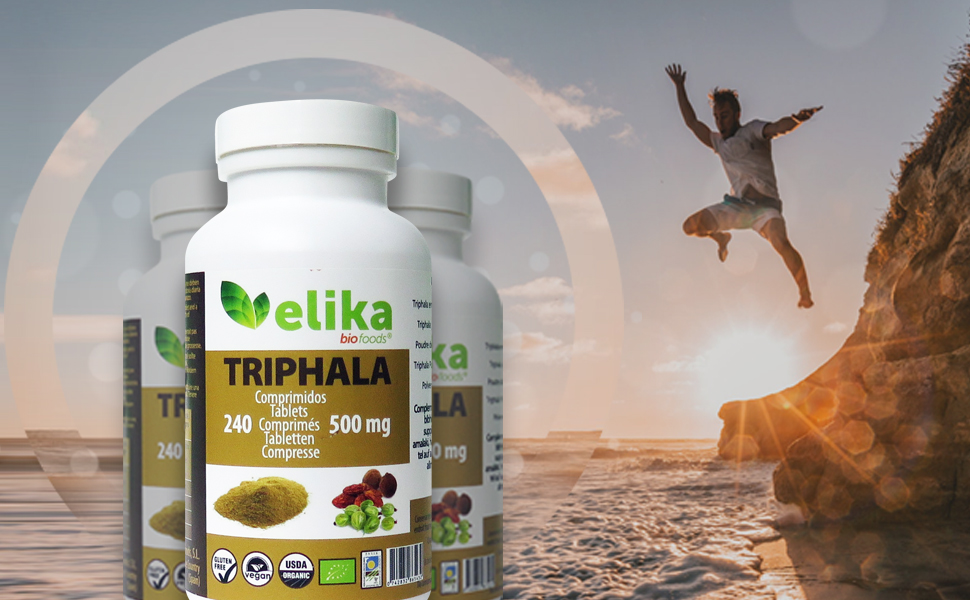 BIO Triphala Elikafoods ® ORGÁNICA. Laxante Natural ayuda contra el