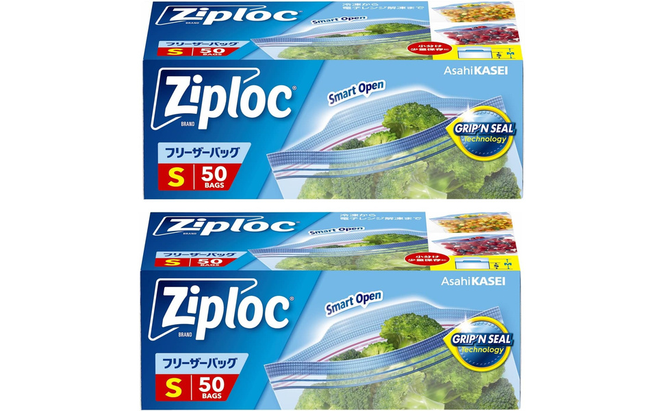 Amazon | 【まとめ買い】ジップロック フリーザーバッグ Sサイズ