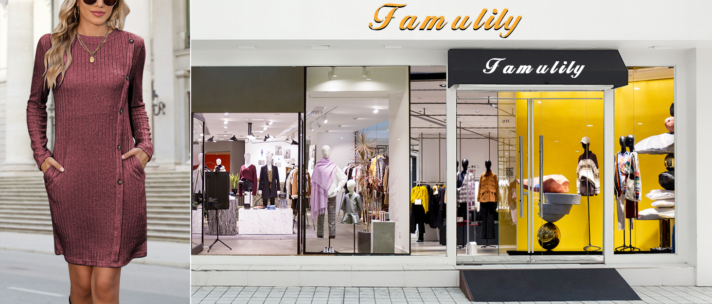 famulily is committed to providing casual and business chic women's clothing