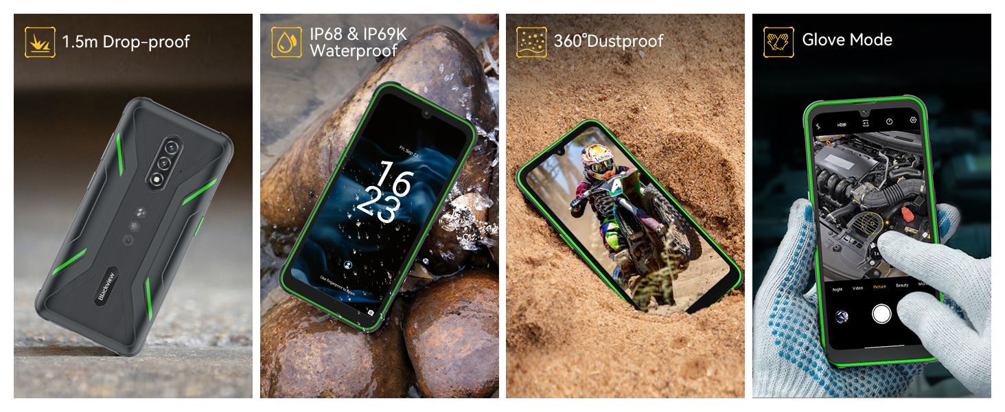 Rugged Android Phone, Blackview BV5200 Unlocked Cell Phones Canada, 7GB