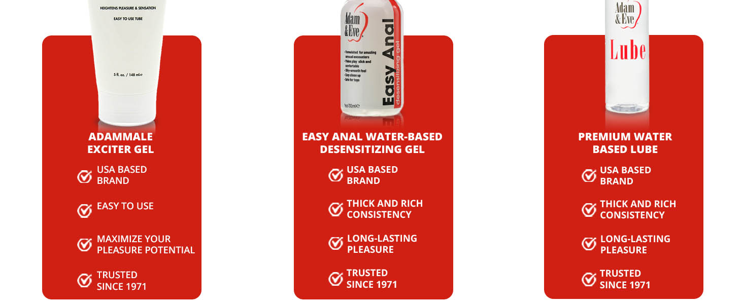 Adam & Eve Erection Gel, Natural Male Enhancement