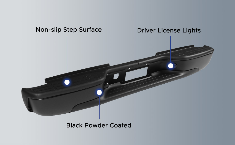 Rear Bumper for 1999-2006 Chevy Silverado/GMC Sierra 1500