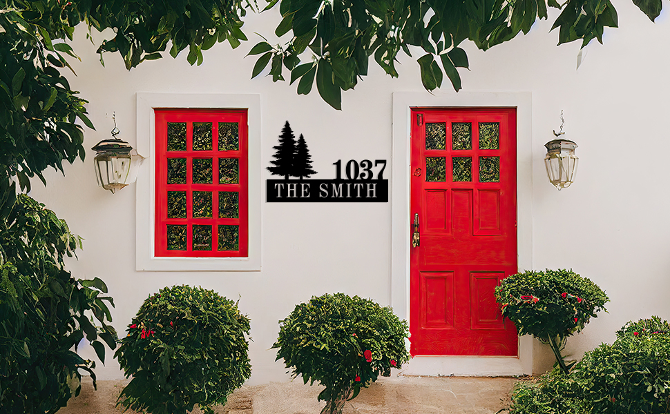 Vertical House Numbers for Outside Modern Address Numbers