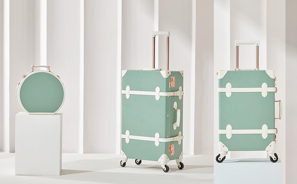 小物 vintage Amazon.com | 7998 Vintage Suitcase Set, 2 Piece Faux Leather