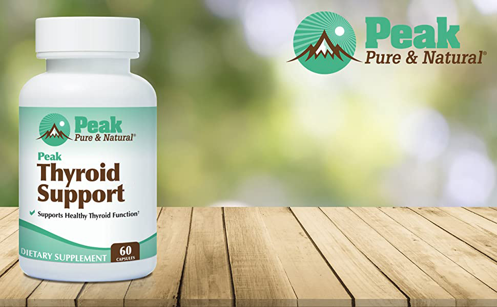 Thyroid Support by Peak Pure & Natural Thyroid Supplement