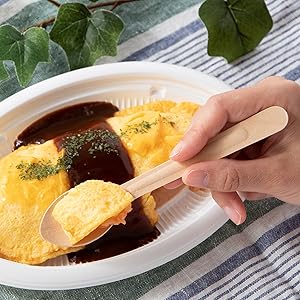 Amazon.co.jp: ストリックスデザイン 木製 スプーン 使い捨て