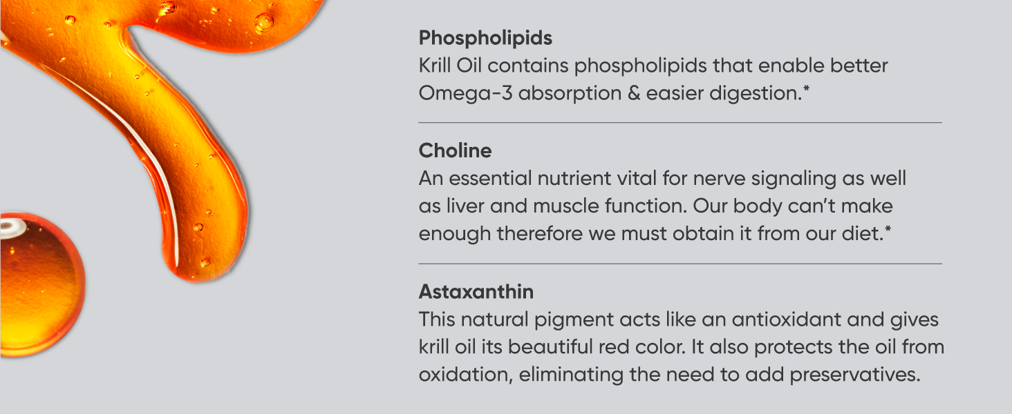 krill oil softgels omega 3 500mg antartctic supplement astaxanthin softgels phospholipids capsules