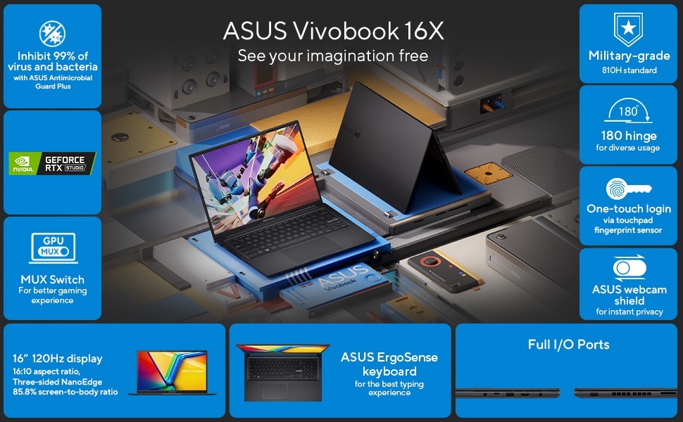 2023 ASUS Vivobook 16X Laptop